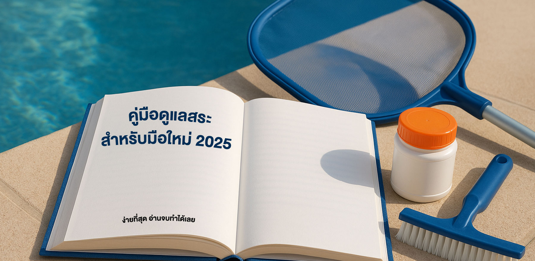 คู่มือดูแลสระสำหรับมือใหม่ 2025 ง่ายที่สุด อ่านจบทำได้เลย
